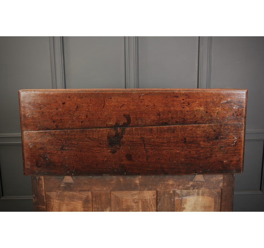 17th Century Carved Oak Mule Chest