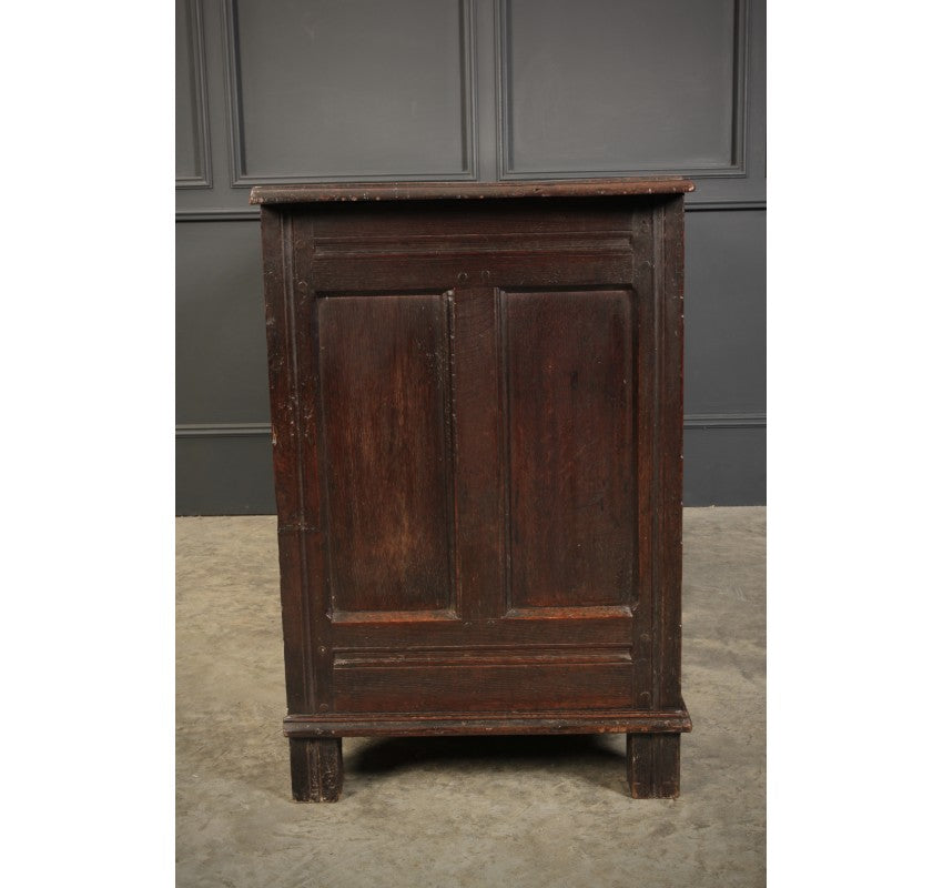 17th Century Carved Oak Mule Chest
