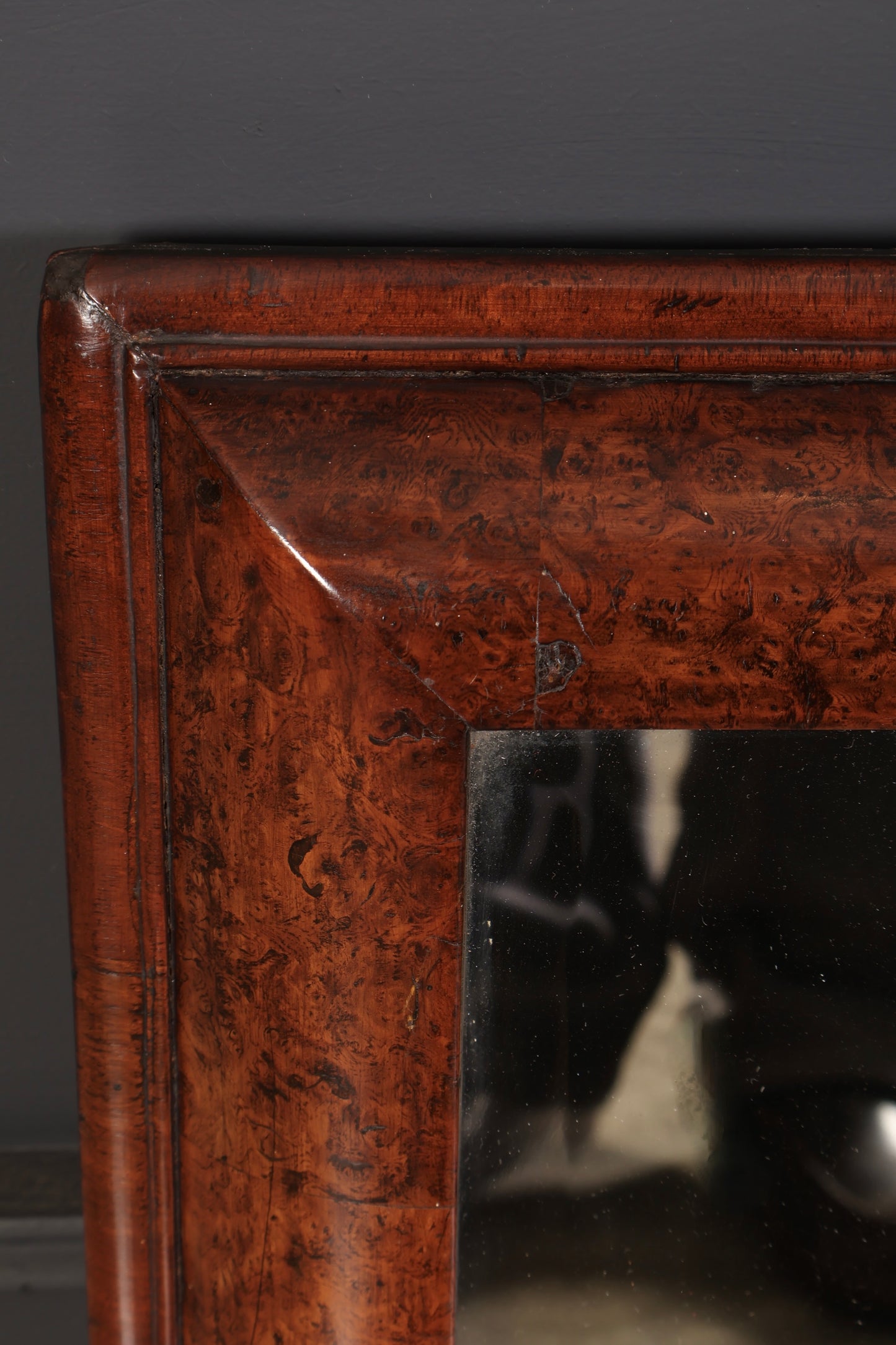17th Century Mulberry Cushion Wall Mirror