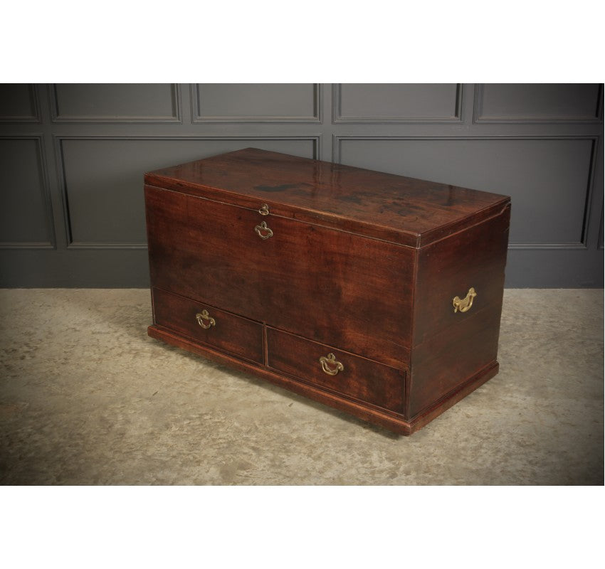 18th Century Rare Mahogany Mule Chest
