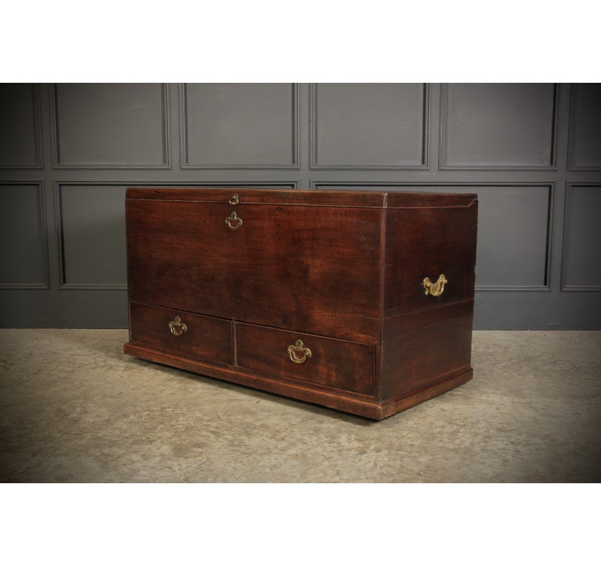 18th Century Rare Mahogany Mule Chest
