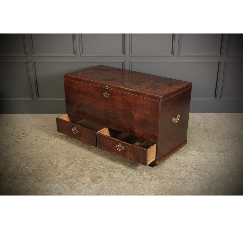 18th Century Rare Mahogany Mule Chest