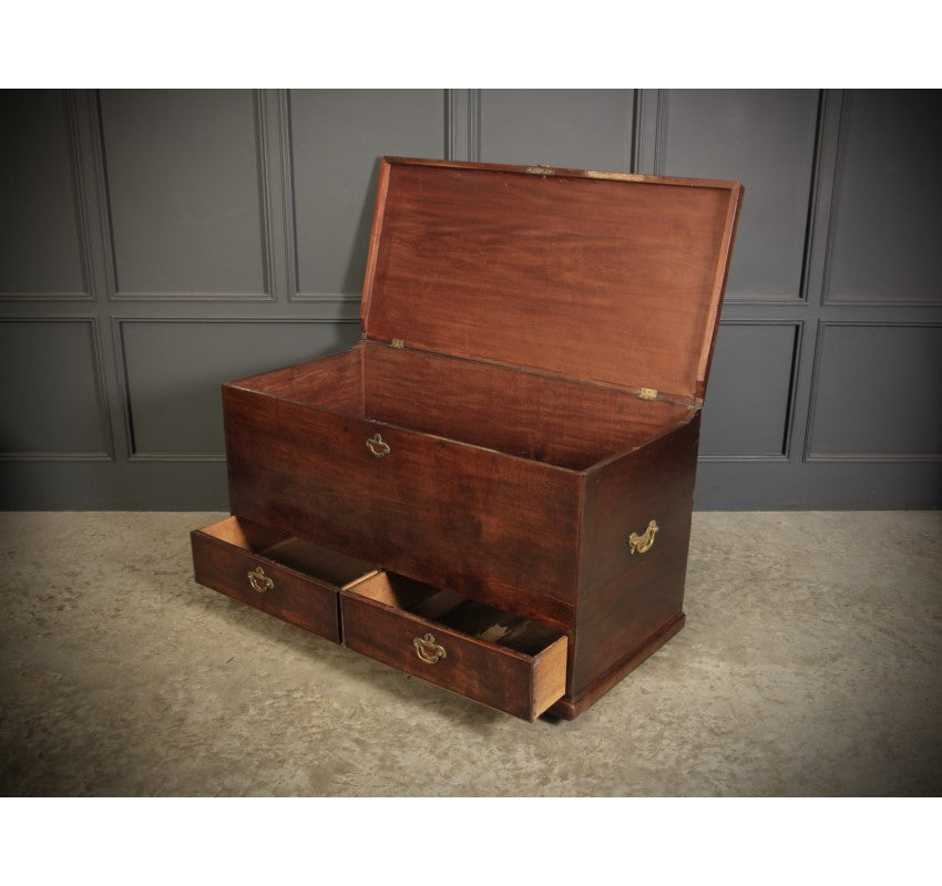 18th Century Rare Mahogany Mule Chest