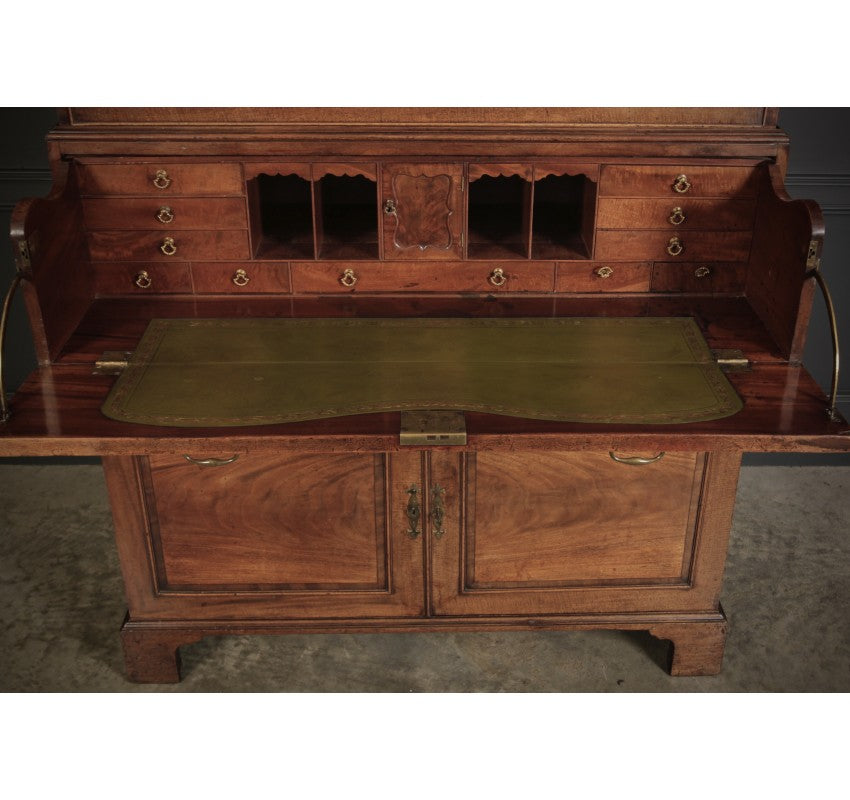 18th Century Mahogany Tallboy Architects Secrétaire Chest on Chest