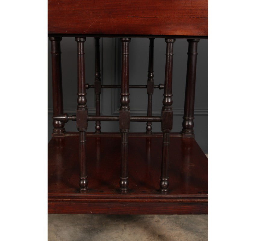 19th Century Slim 4 Tier Mahogany Whatnot