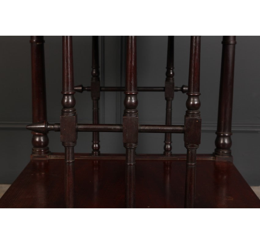 19th Century Slim 4 Tier Mahogany Whatnot