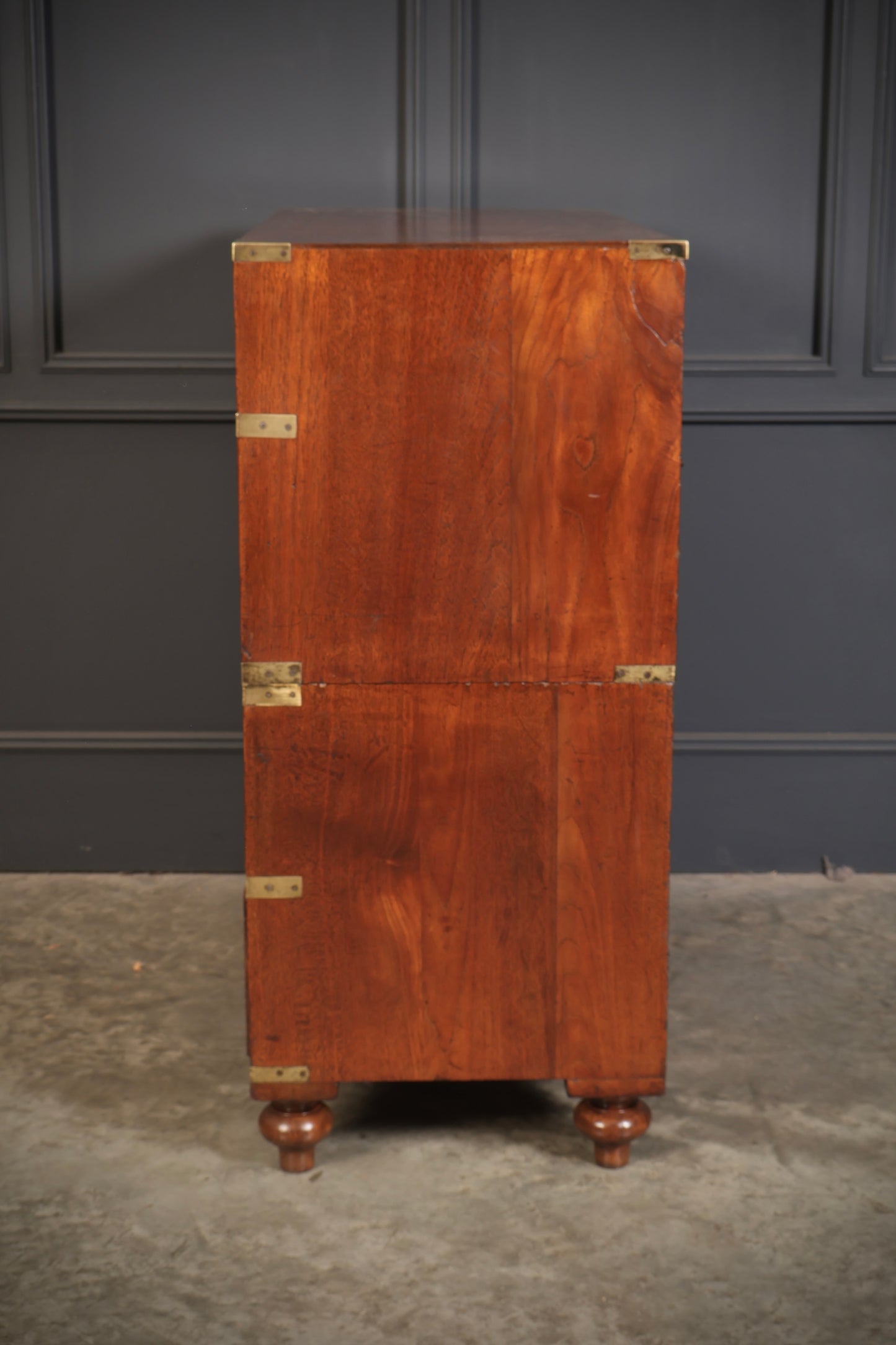 19th Century Teak Military Campaign Chest