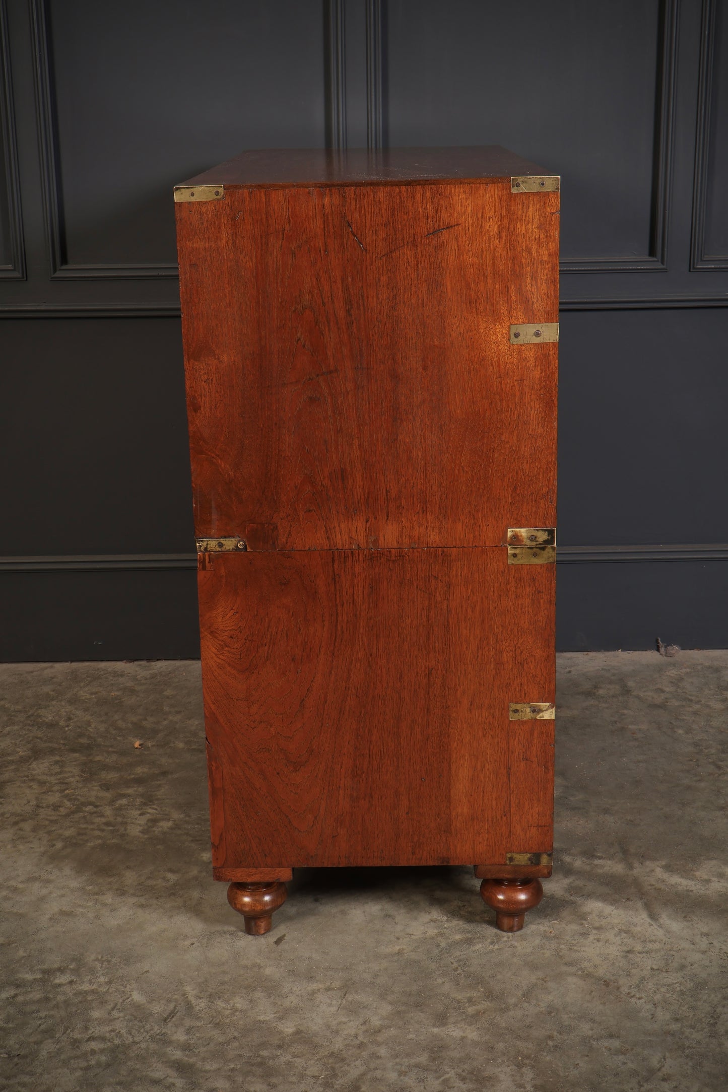 19th Century Teak Military Campaign Chest