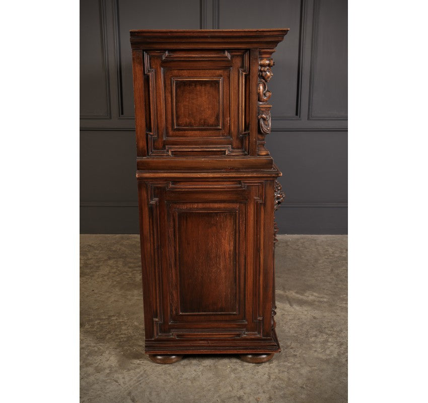 19th Century Walnut & Mother of Pearl Inlaid Dresser