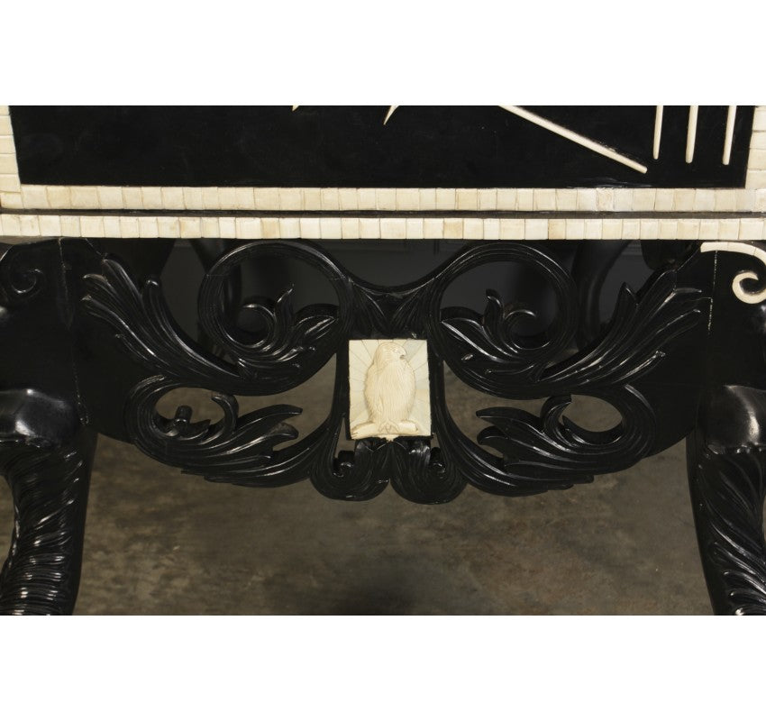 Black Lacquered Cocktail Cabinet