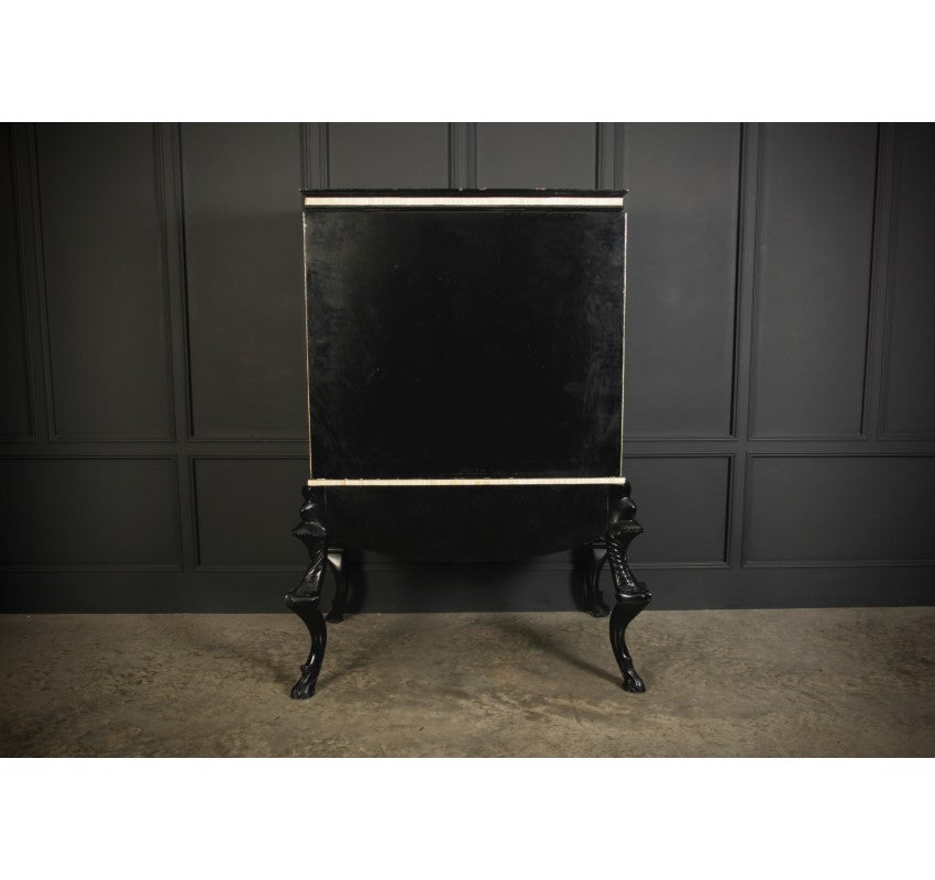 Black Lacquered Cocktail Cabinet