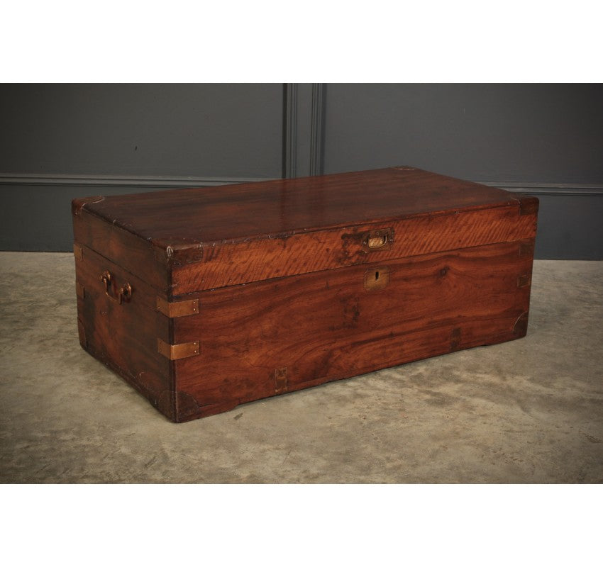 Camphor Wood Military Campaign Style Trunk