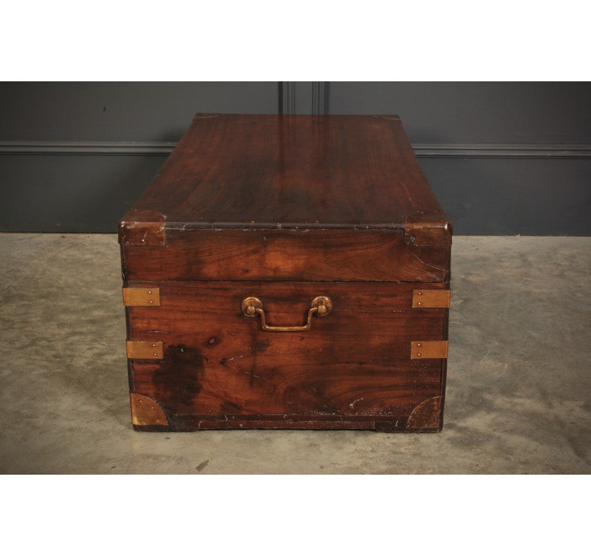 Camphor Wood Military Campaign Style Trunk