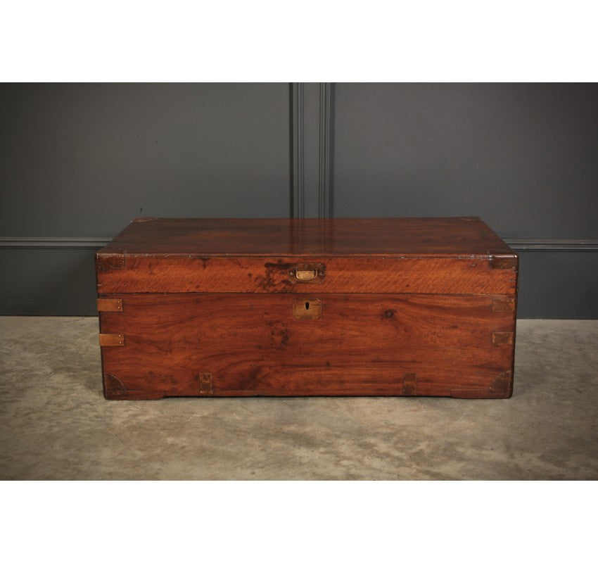 Camphor Wood Military Campaign Style Trunk
