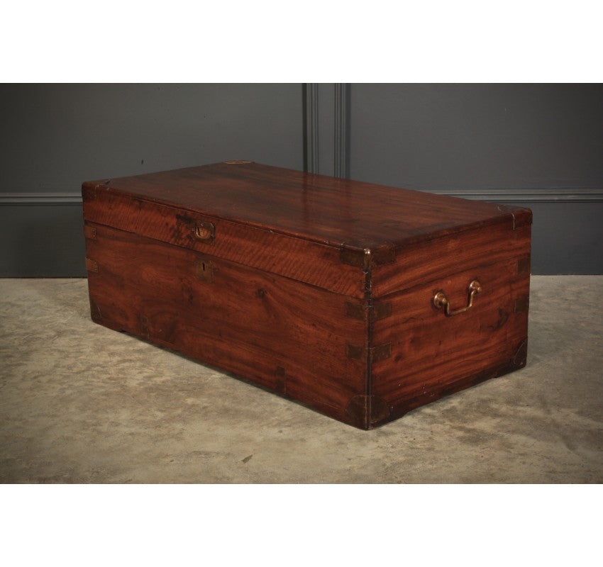 Camphor Wood Military Campaign Style Trunk