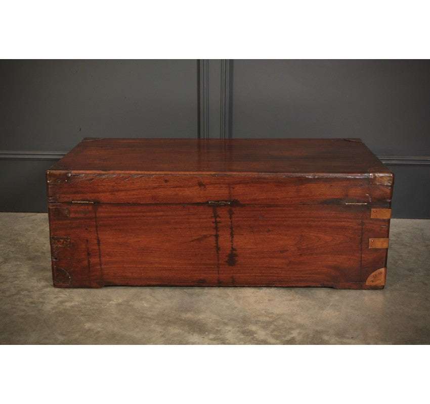 Camphor Wood Military Campaign Style Trunk
