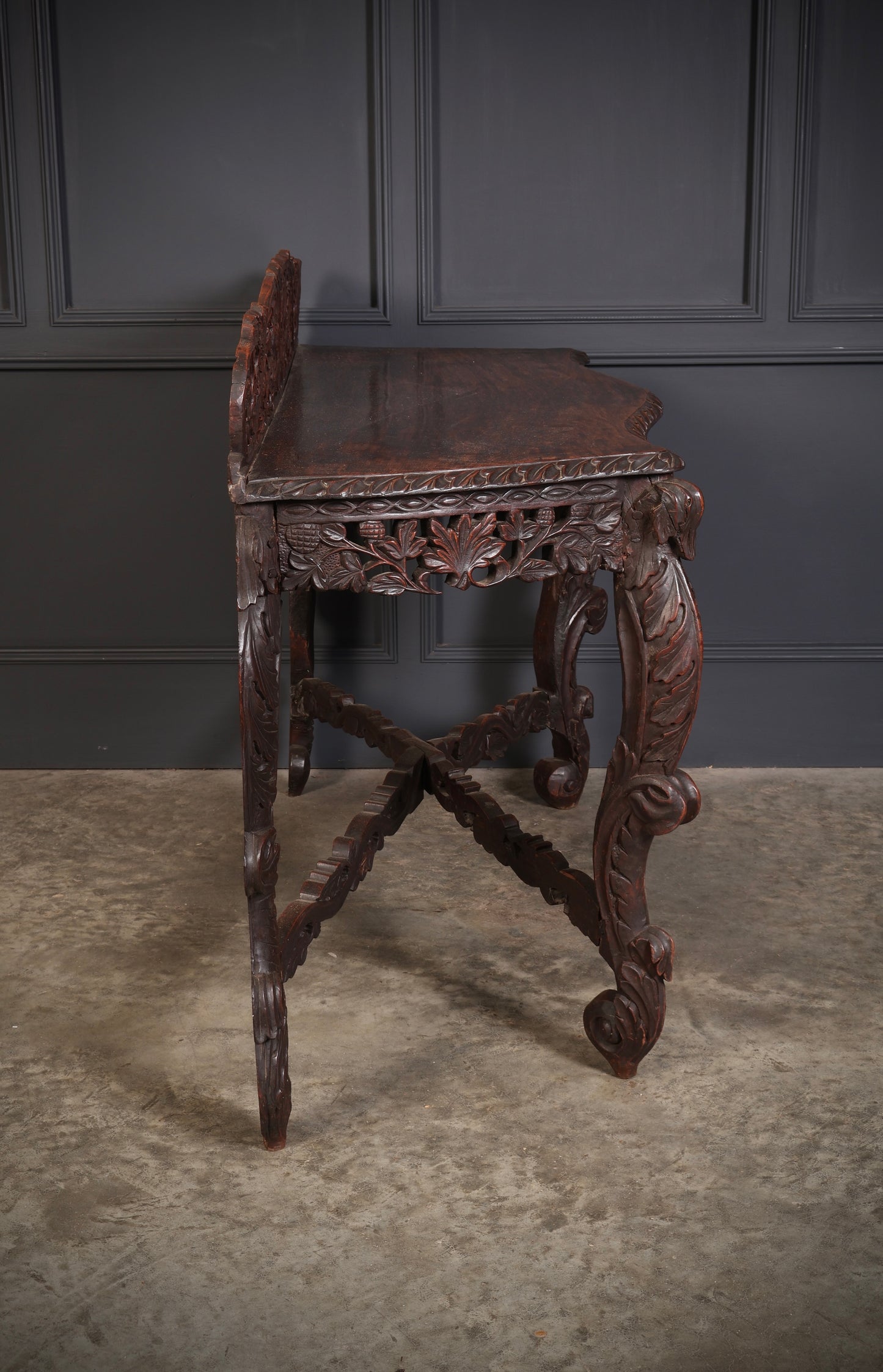 19th Century Carved Burmese Console Table
