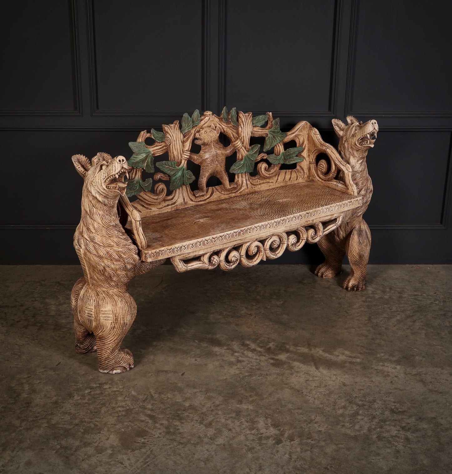 Black Forest Bear Two-Seat Bench