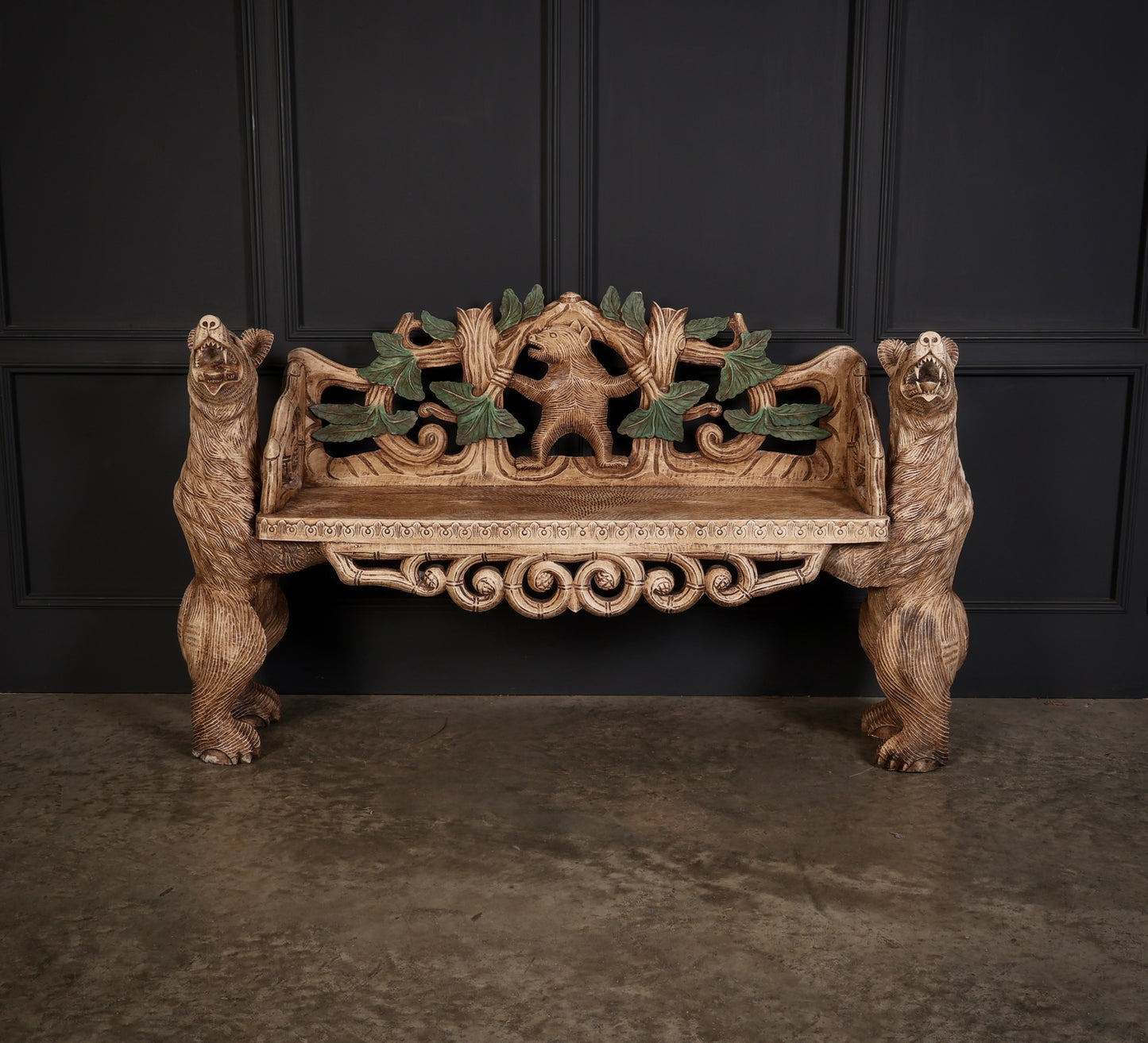 Black Forest Bear Two-Seat Bench