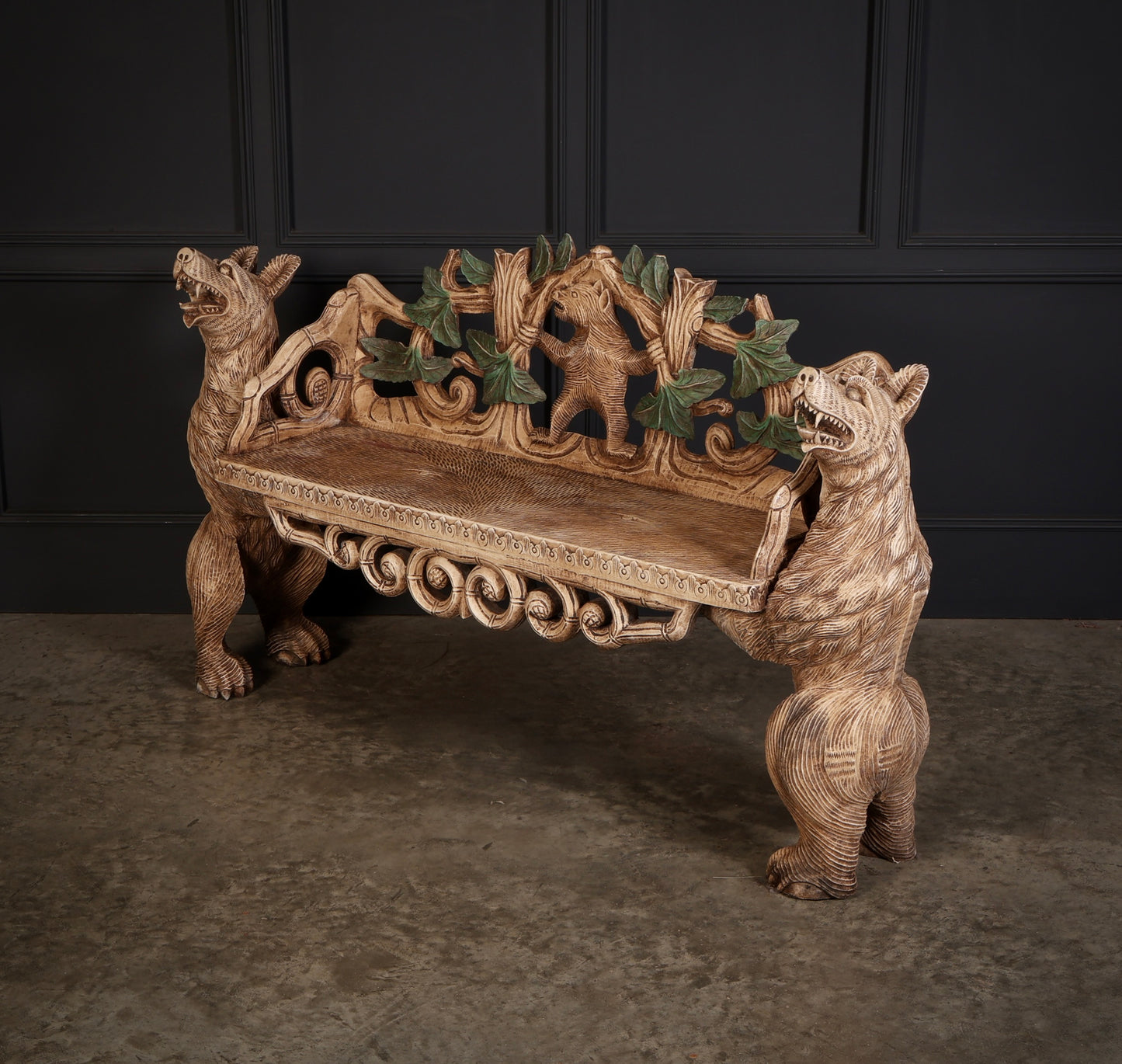 Black Forest Bear Two-Seat Bench