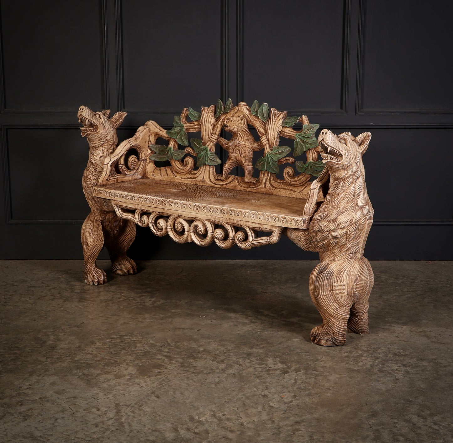 Black Forest Bear Two-Seat Bench