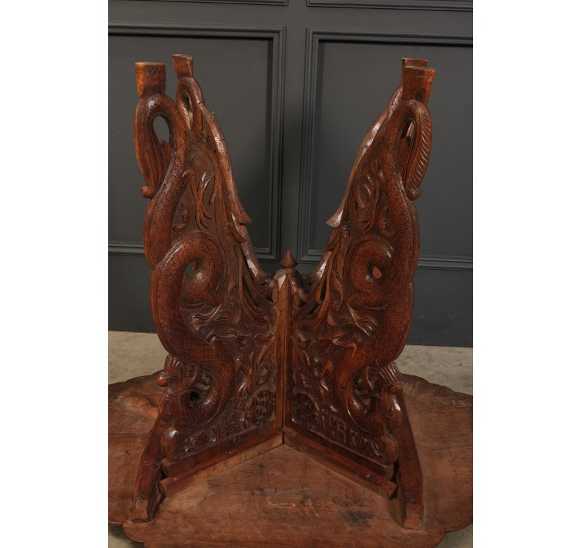 Chinese Carved Octagonal Occasional Table