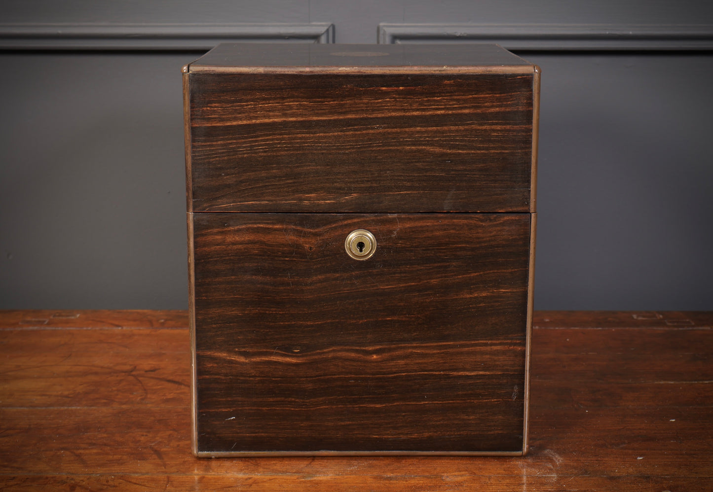 Victorian Coromandel & Brass Mounted Decanter Box