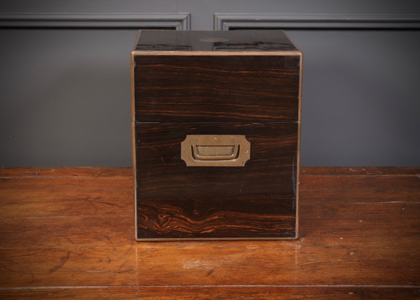 Victorian Coromandel & Brass Mounted Decanter Box