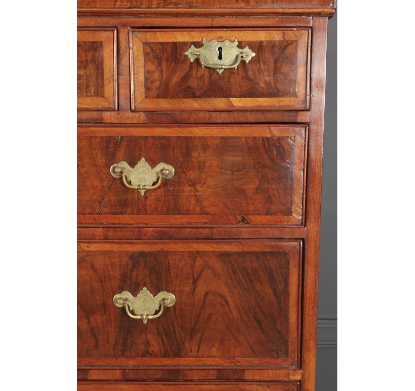 Early 18th Century Walnut Tallboy Chest On Chest