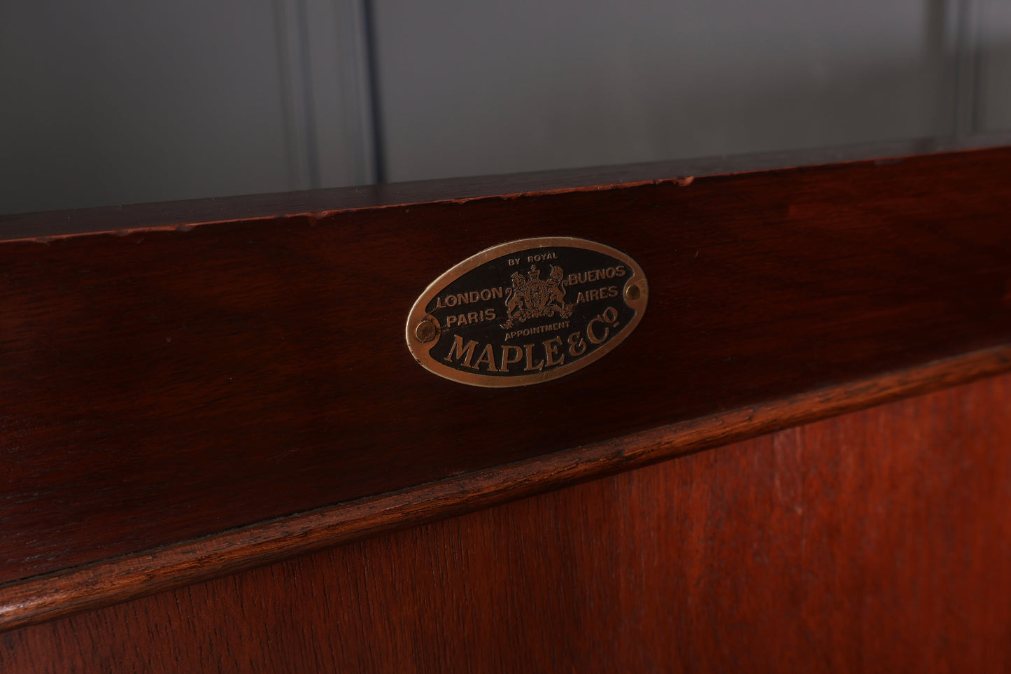 Flame Mahogany Gentlemans Wardrobe By Maple & Co.
