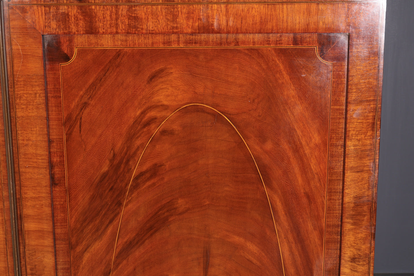 Flame Mahogany Gentlemans Wardrobe By Maple & Co.