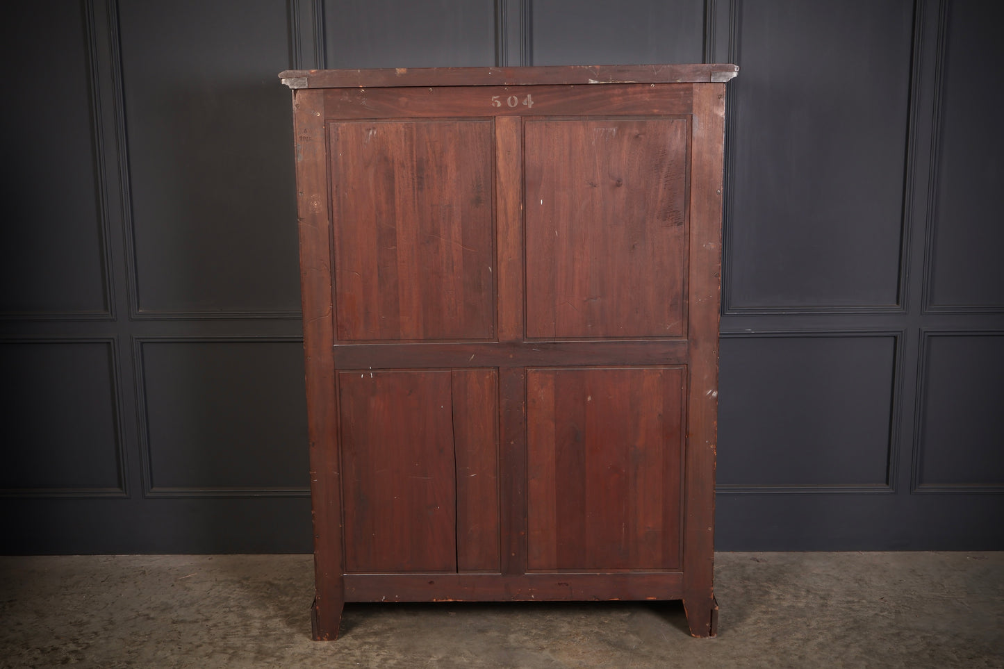 Flame Mahogany Gentlemans Wardrobe By Maple & Co.