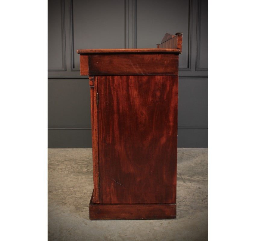 Flame Mahogany Pedestal Sideboard