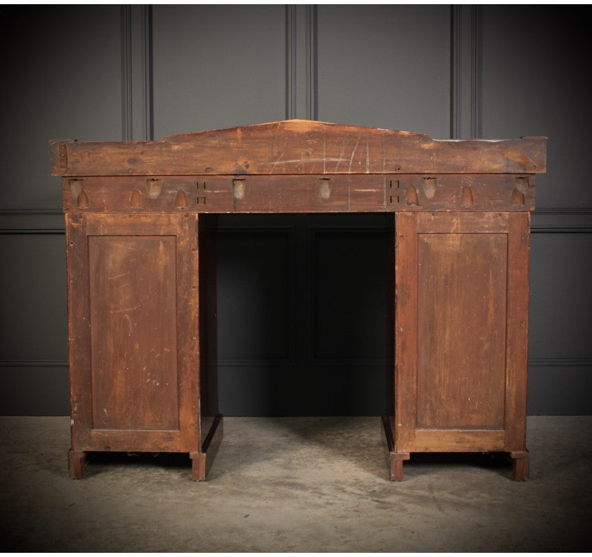 Flame Mahogany Pedestal Sideboard