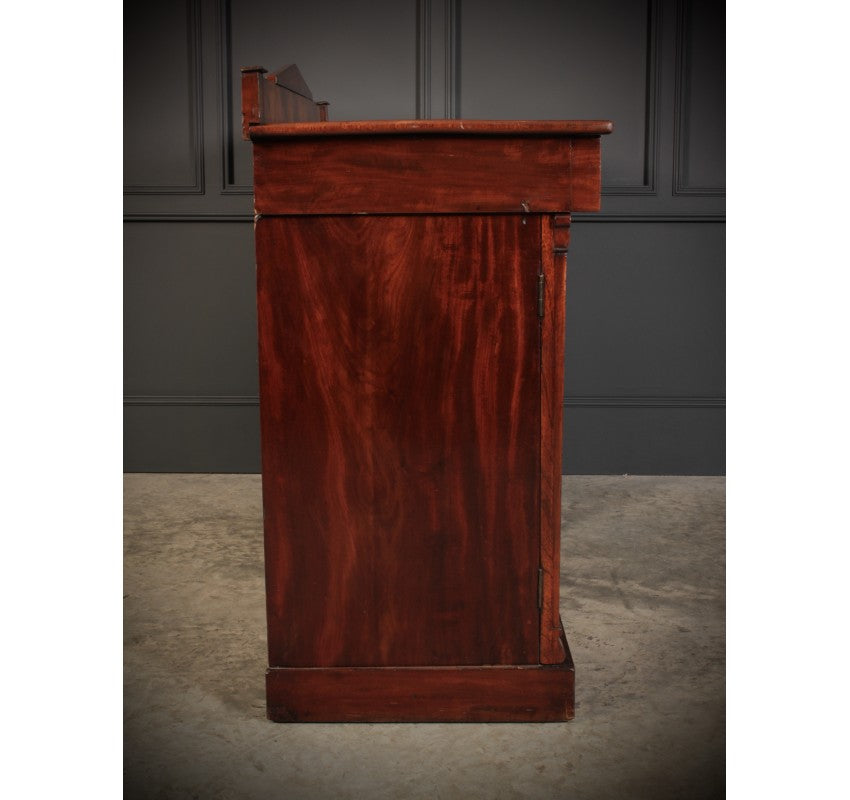 Flame Mahogany Pedestal Sideboard