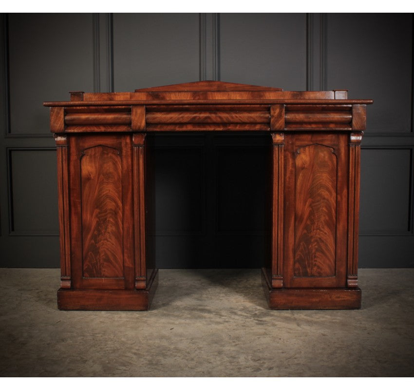Flame Mahogany Pedestal Sideboard
