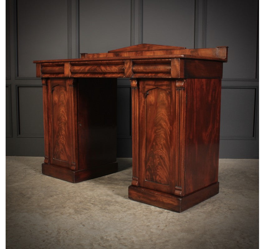 Flame Mahogany Pedestal Sideboard