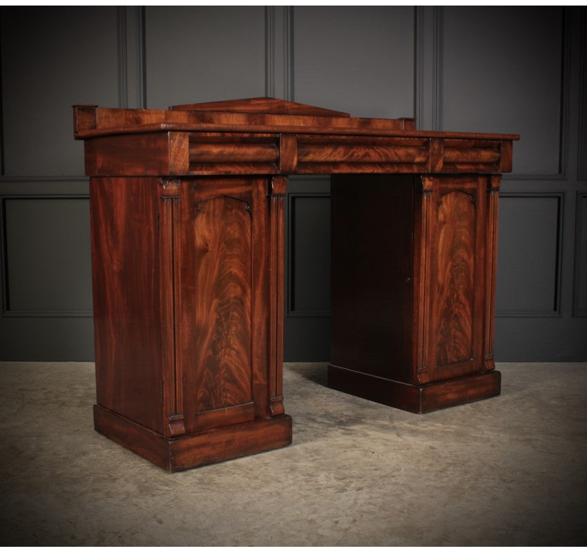 Flame Mahogany Pedestal Sideboard