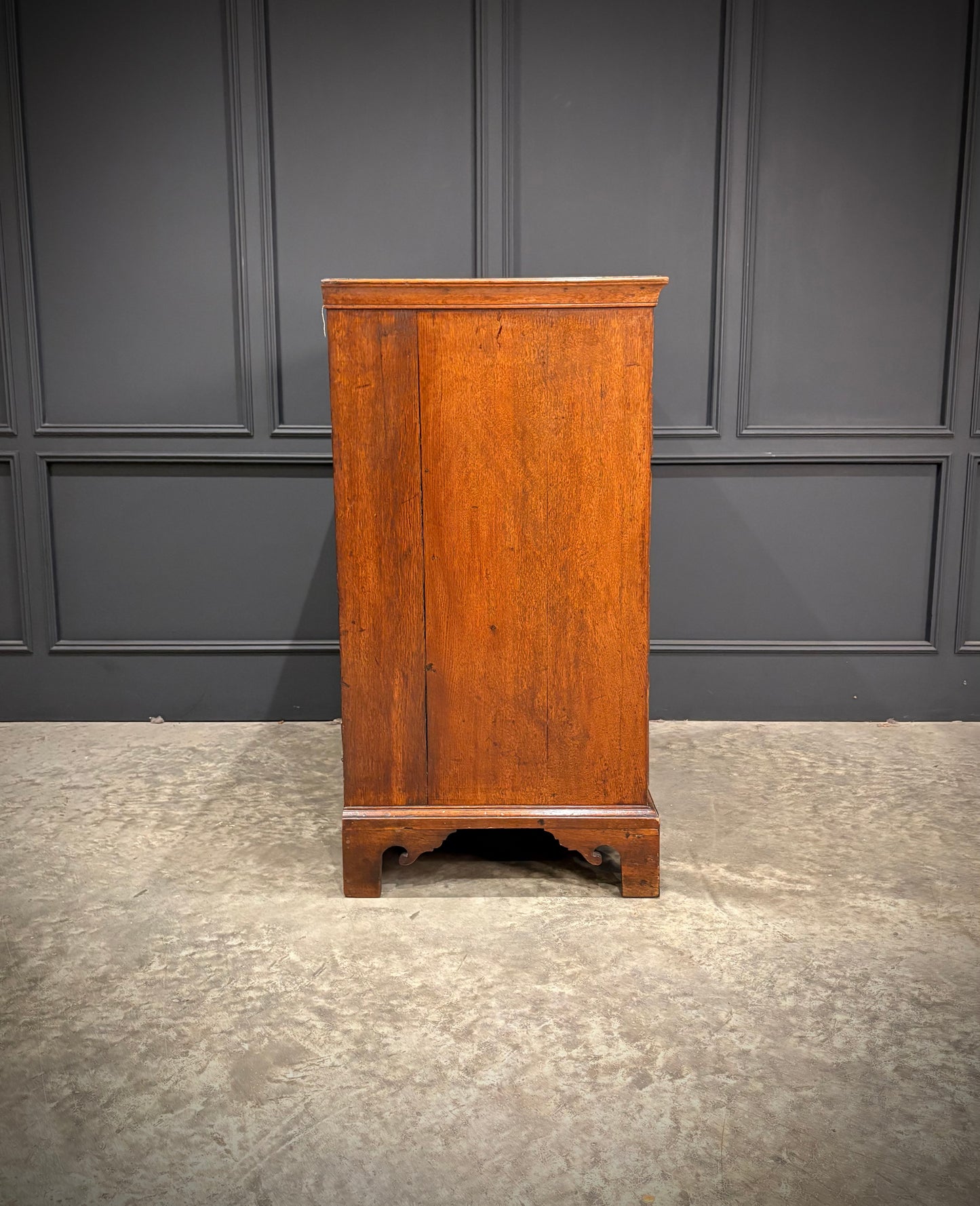 George III Inlaid Oak Chest of Drawers