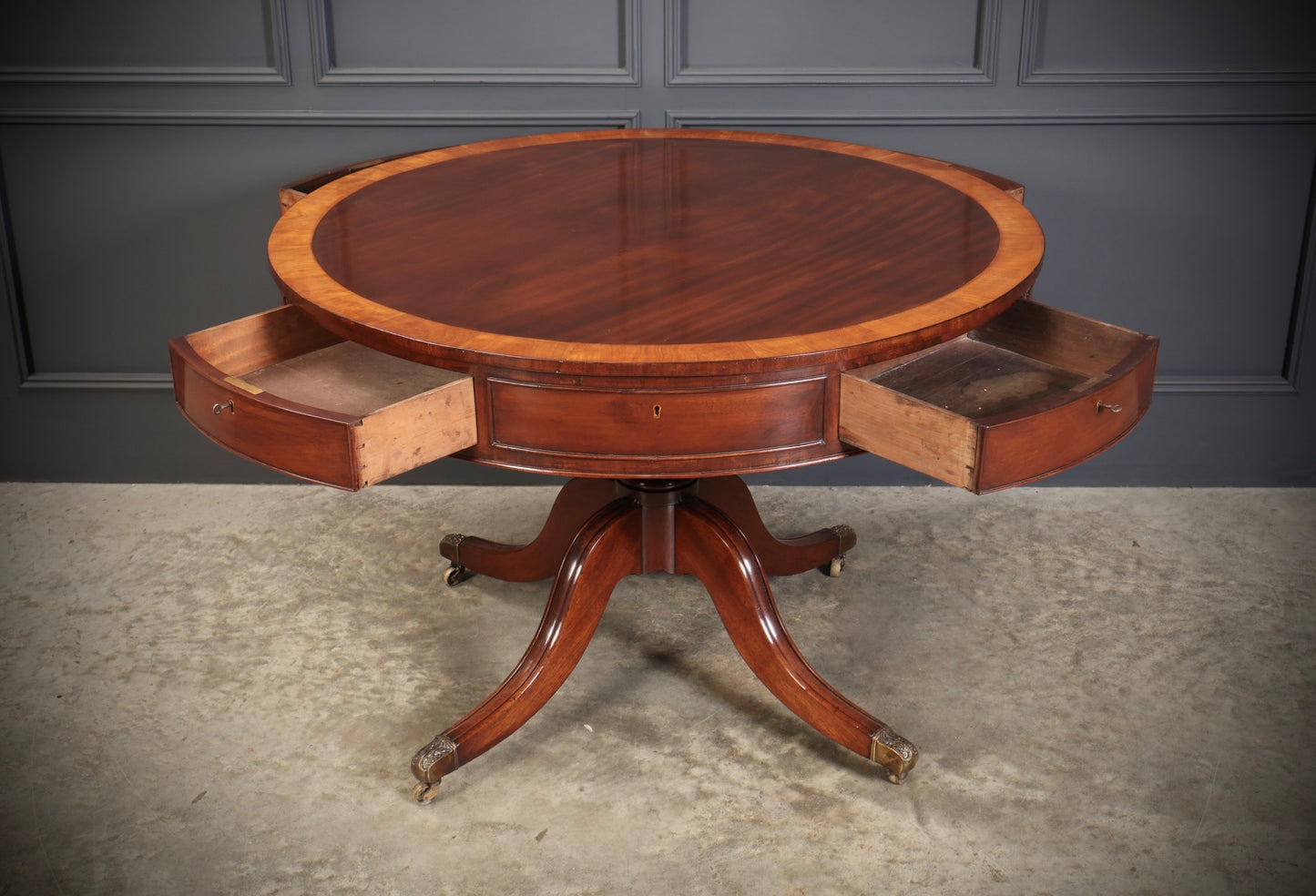 George III Mahogany Drum Table