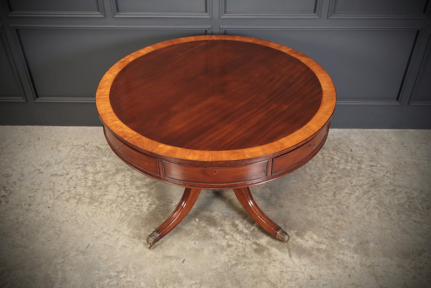 George III Mahogany Drum Table