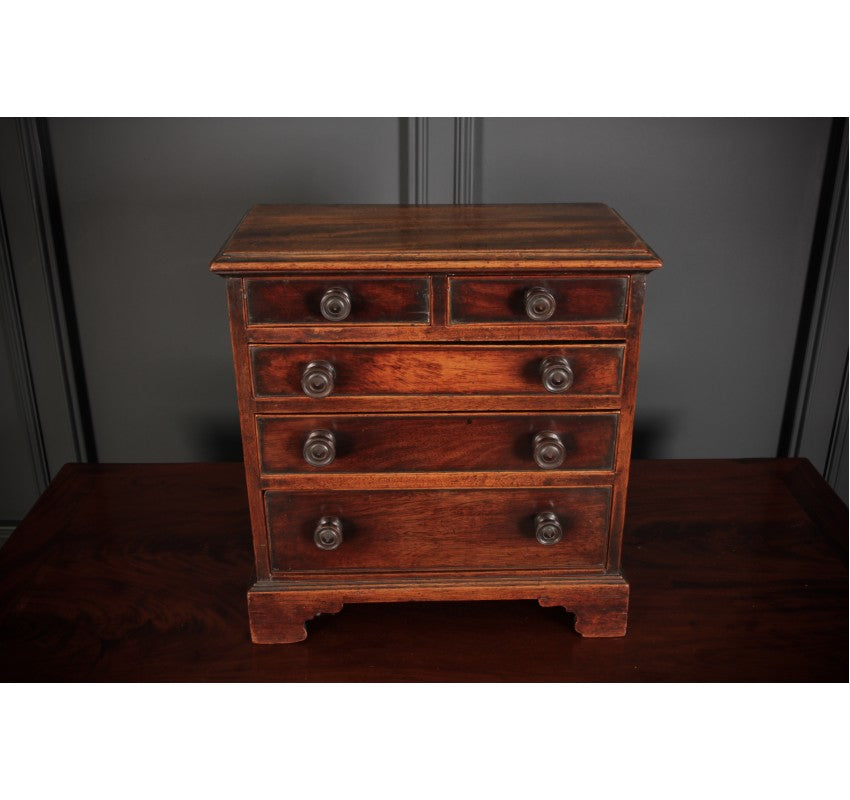 Georgian Mahogany Miniature Apprentice Chest