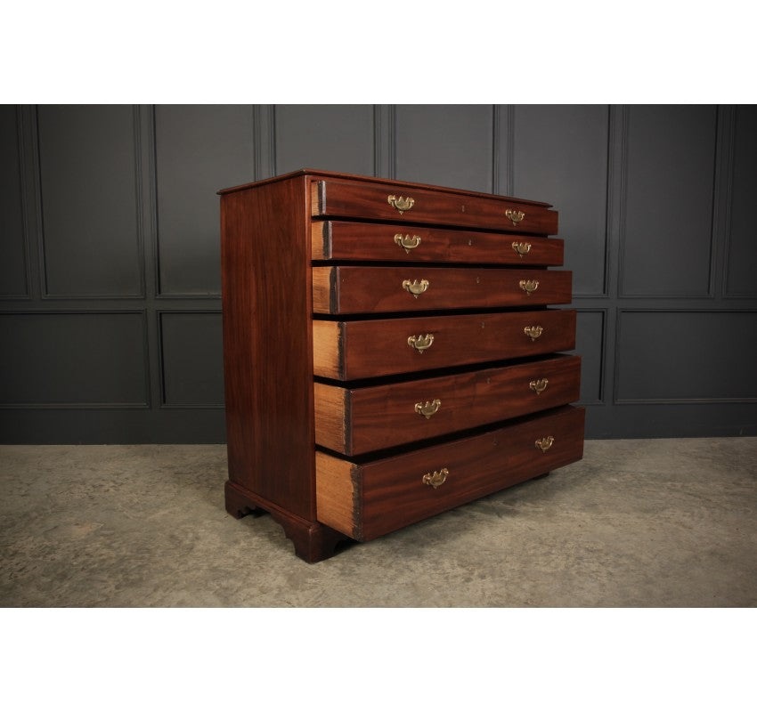 Georgian Mahogany Plan Chest