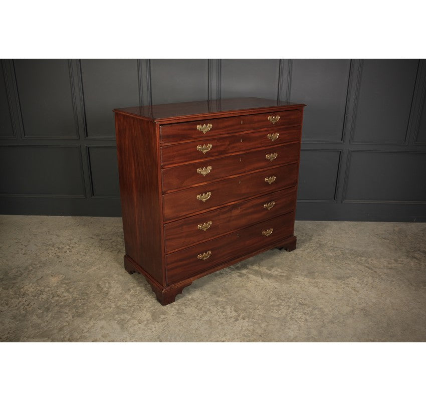 Georgian Mahogany Plan Chest