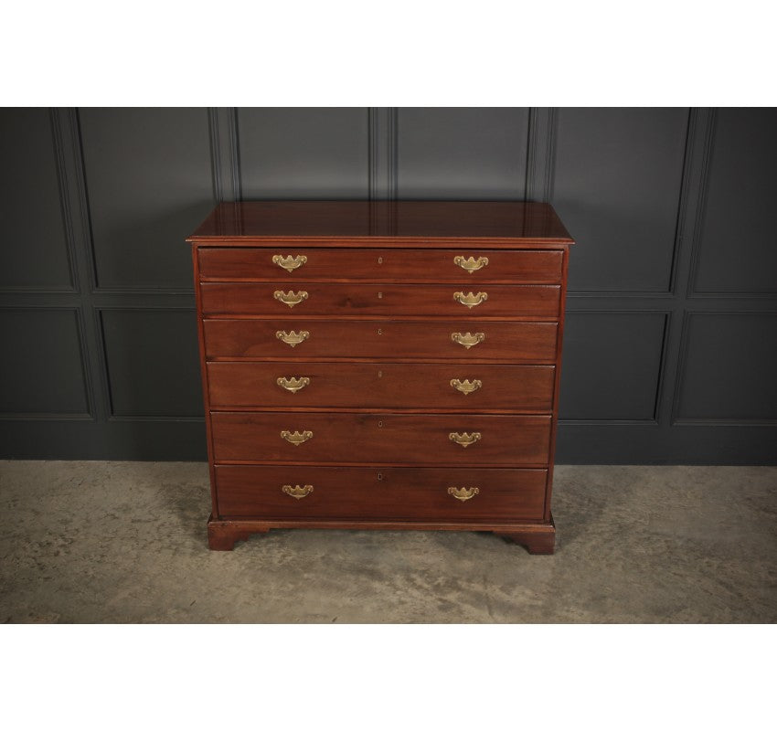 Georgian Mahogany Plan Chest