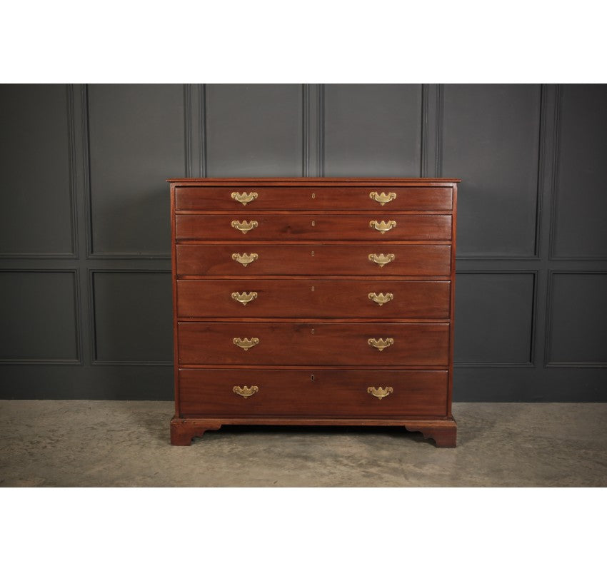 Georgian Mahogany Plan Chest