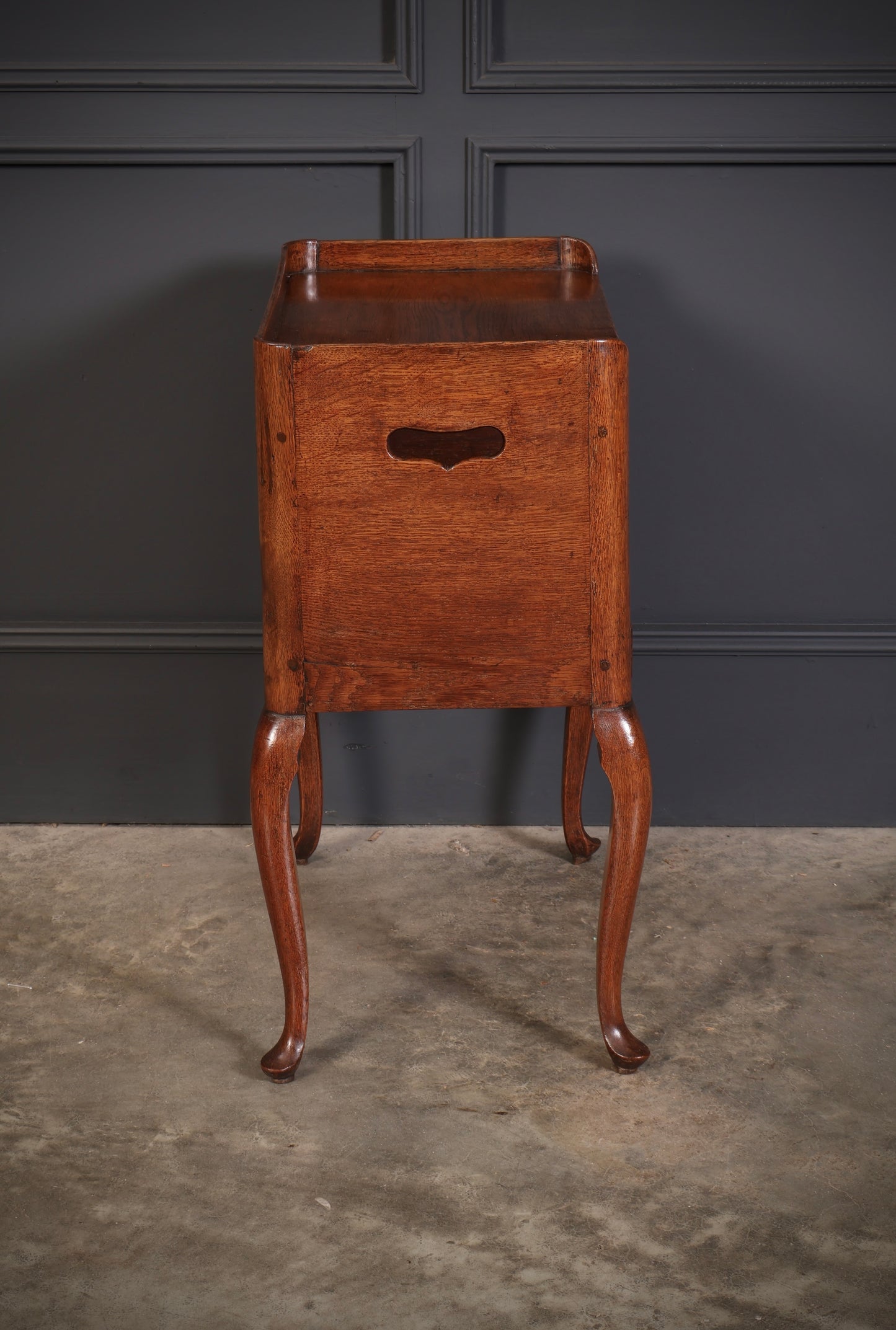 Georgian Oak Country House Bedside Table