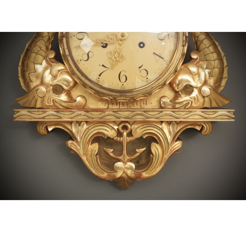 Gilt Cartel Wall Clock