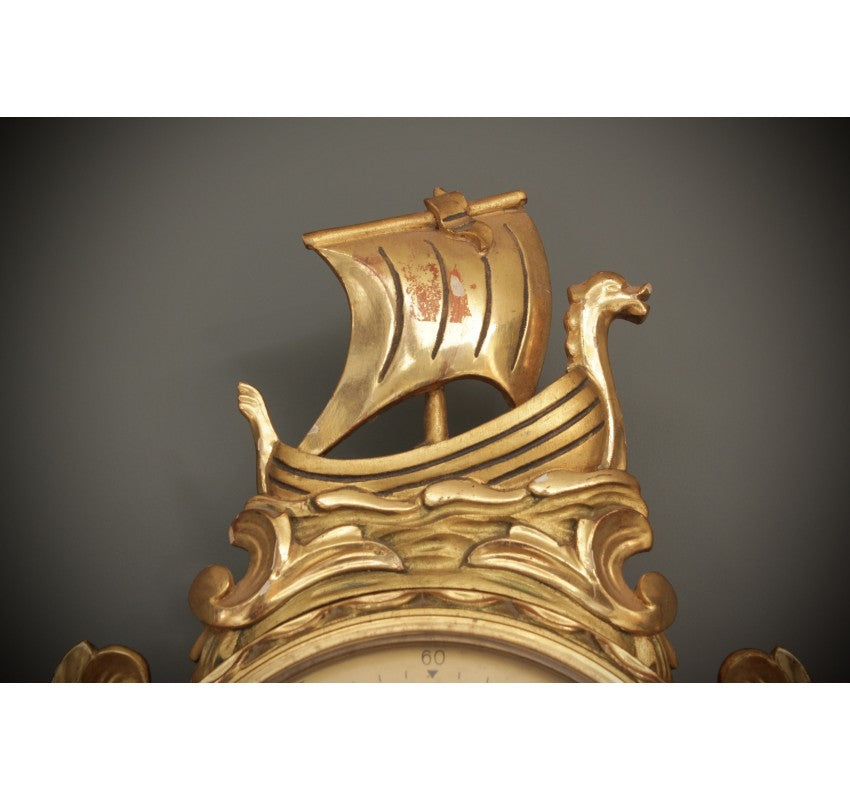 Gilt Cartel Wall Clock