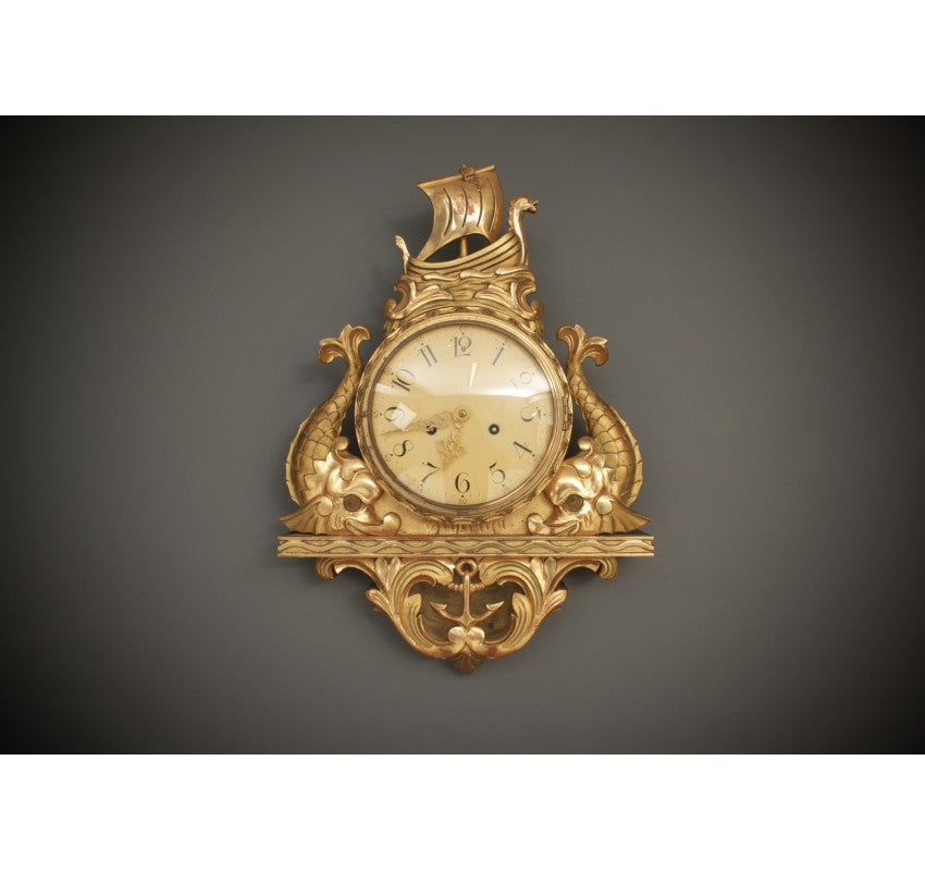 Gilt Cartel Wall Clock